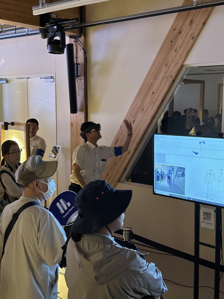実際に展示されたモーションキャプチャー技術